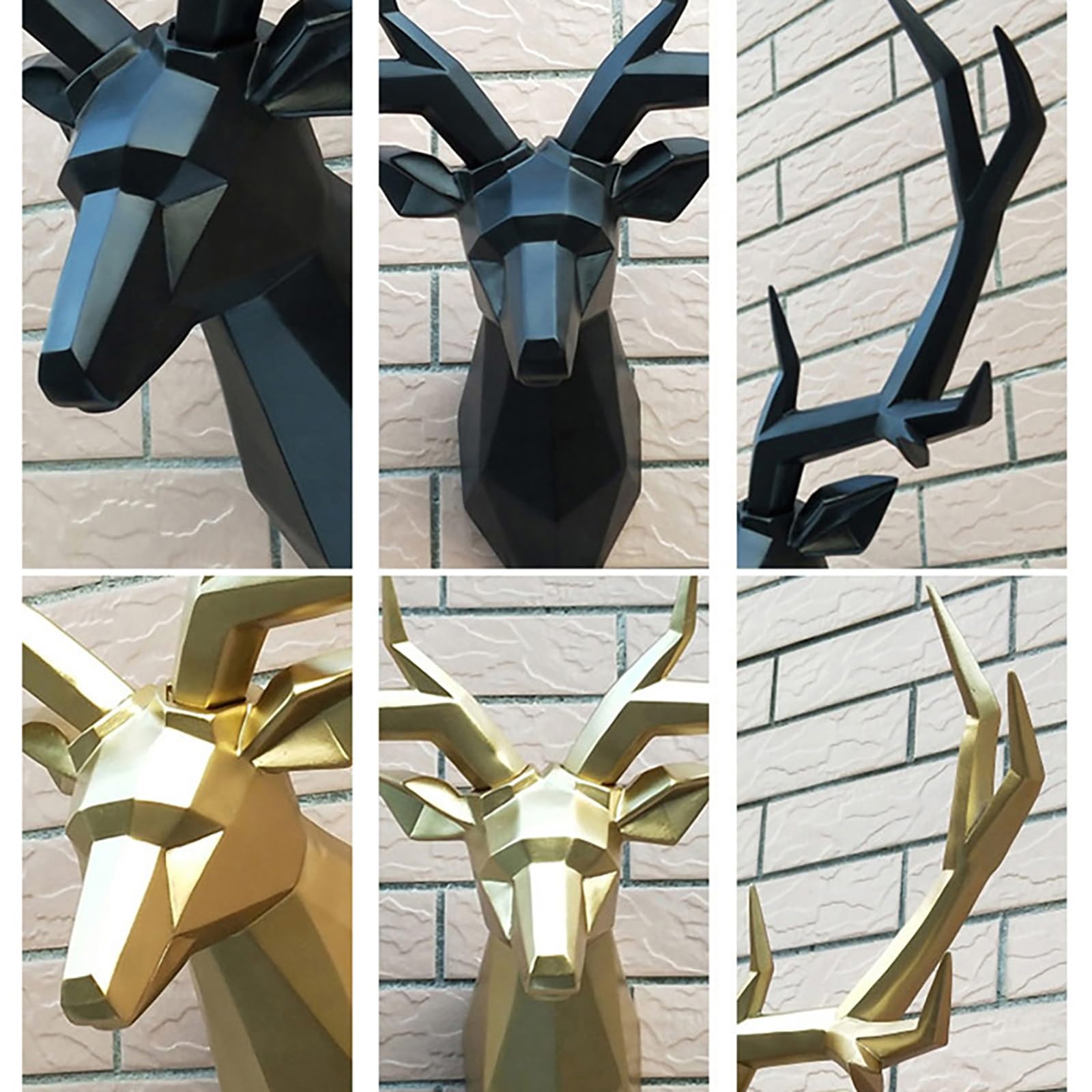 Amazon.com: KAXLDHH Resin Faux Deer Head Wall Decor Deer Antlers